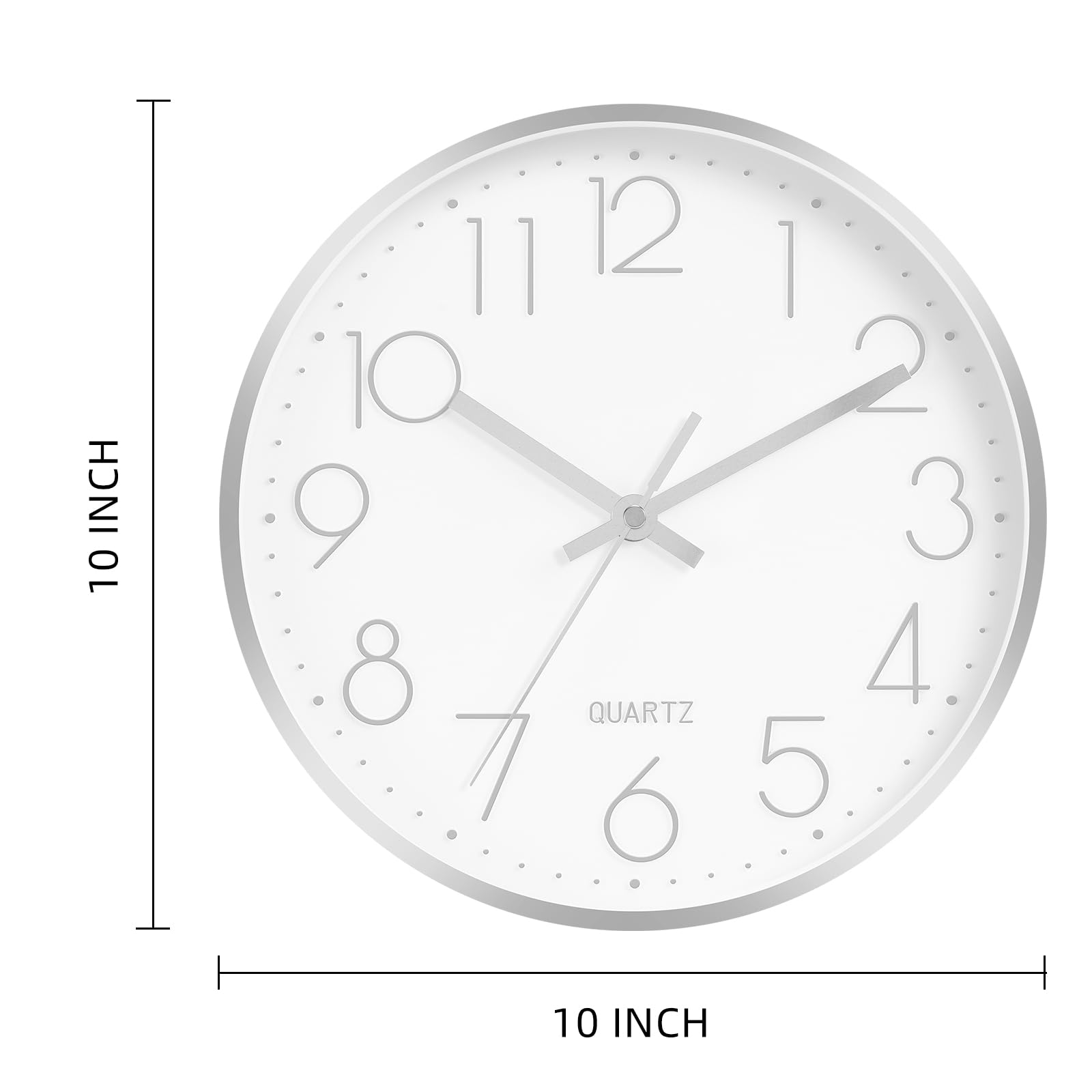 Tmdekh Analog Wall Clock For Home Stylish Latest, 10 Fancy Watch Wall Clocks Silent Non-Ticking, Modern Quartz Clock Decorative