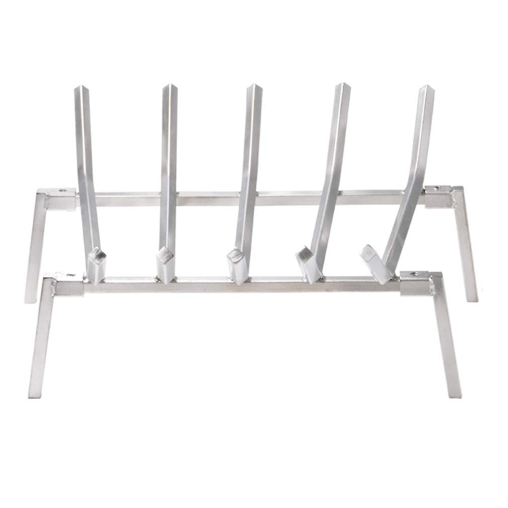 Skyflame 18-Inch Fireplace Log Grate With Dual Burner Pan And Connection Kit For Natural Gas, 304 Stainless Steel