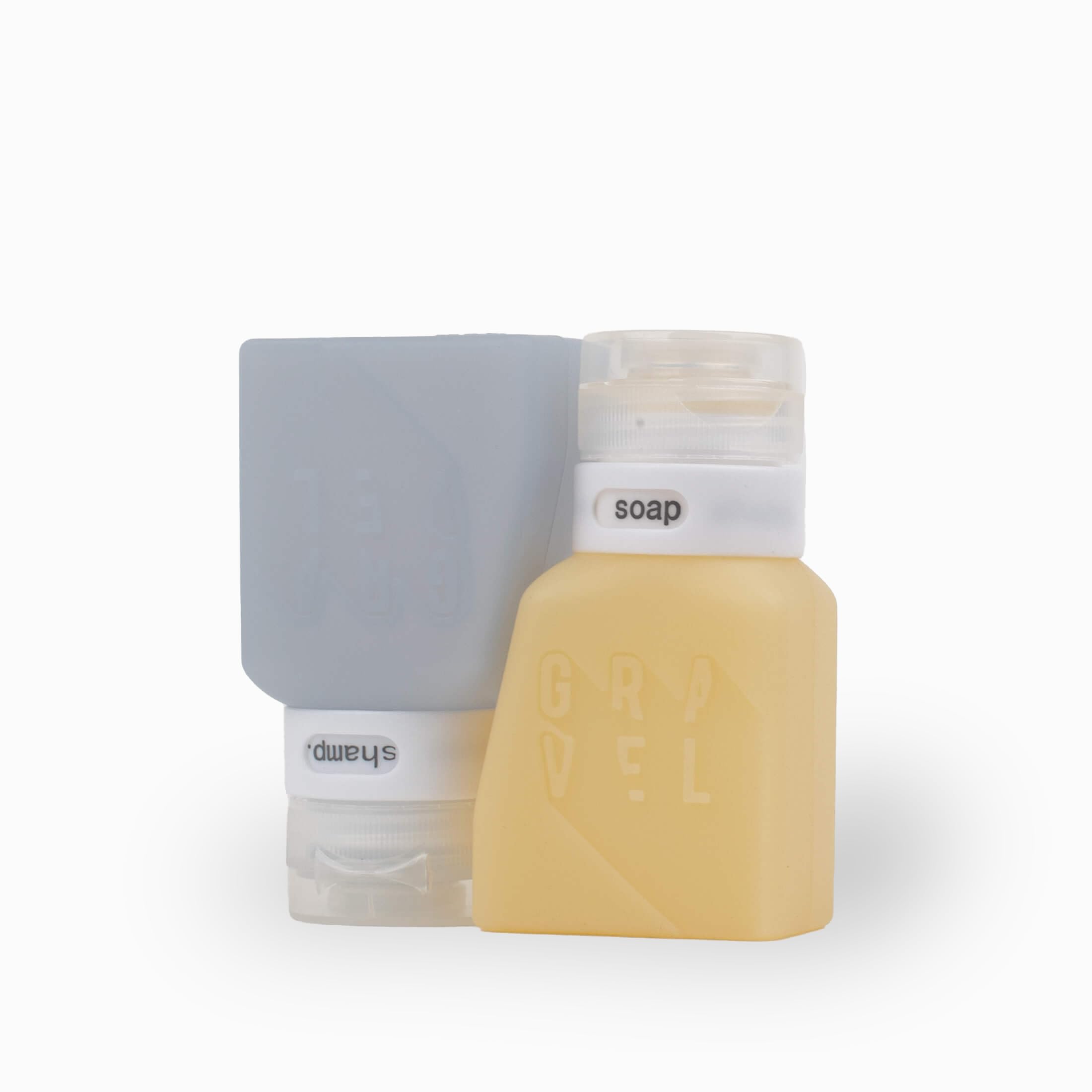 Gravel Travel Bottles Tsa Approved 2-Pack 3 Oz Travel Bottles - Leakproof, Squeezable, Bpa-Free Travel Bottles For Toiletries In