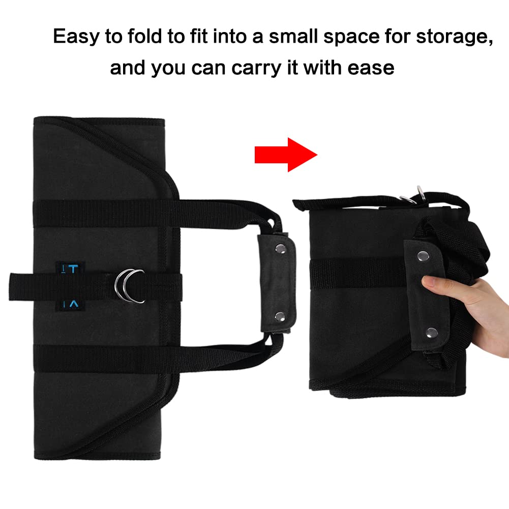 Hrx Package Waxed Canvas Firewood Carrier, Water Resistant Log Tote Wood Carrying Bag With Handles For Camping Trip Christmas Gi