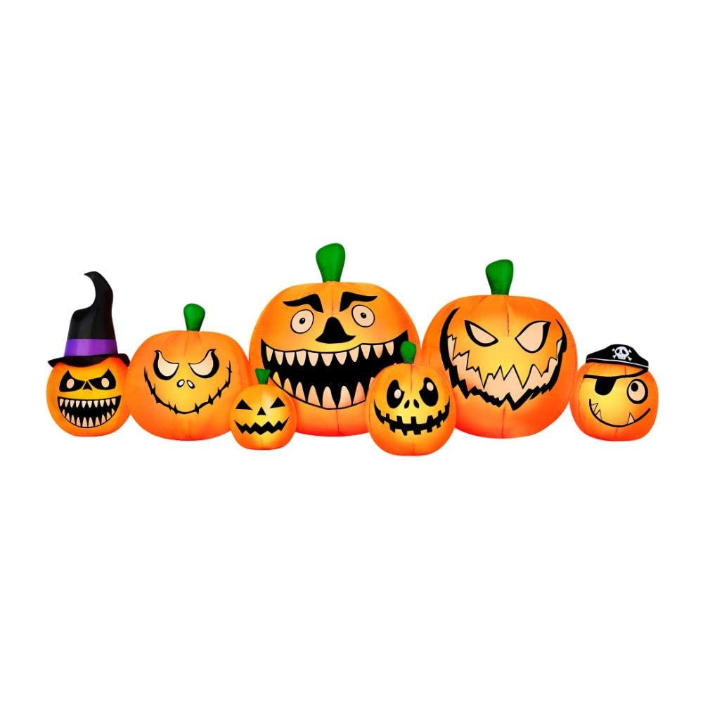 Novelty Lights Occasions Pumpkin Patch Halloween Inflatables, Pumpkin Yard Decoration, Outdoor Halloween Party D  cor, 8.5 Feet