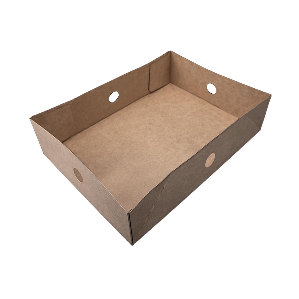 SCT 1251 Bakery Box Bottom, Automatic Kraft Donut Tray, Disposable Pastry Box, Box For Dozen Donuts, Party Favor Treat Box, Conc