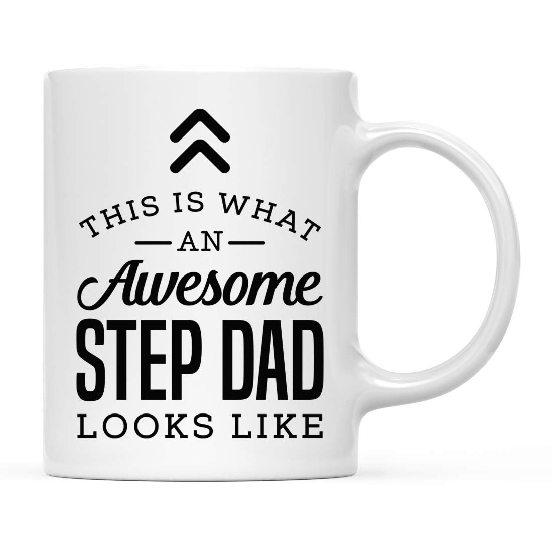 Andaz Press 11oz. Ceramic Coffee Tea Mug Gift, This is What an Awesome Step Dad Looks Like, 1-Pack, Birthday Gift Ideas Coworker