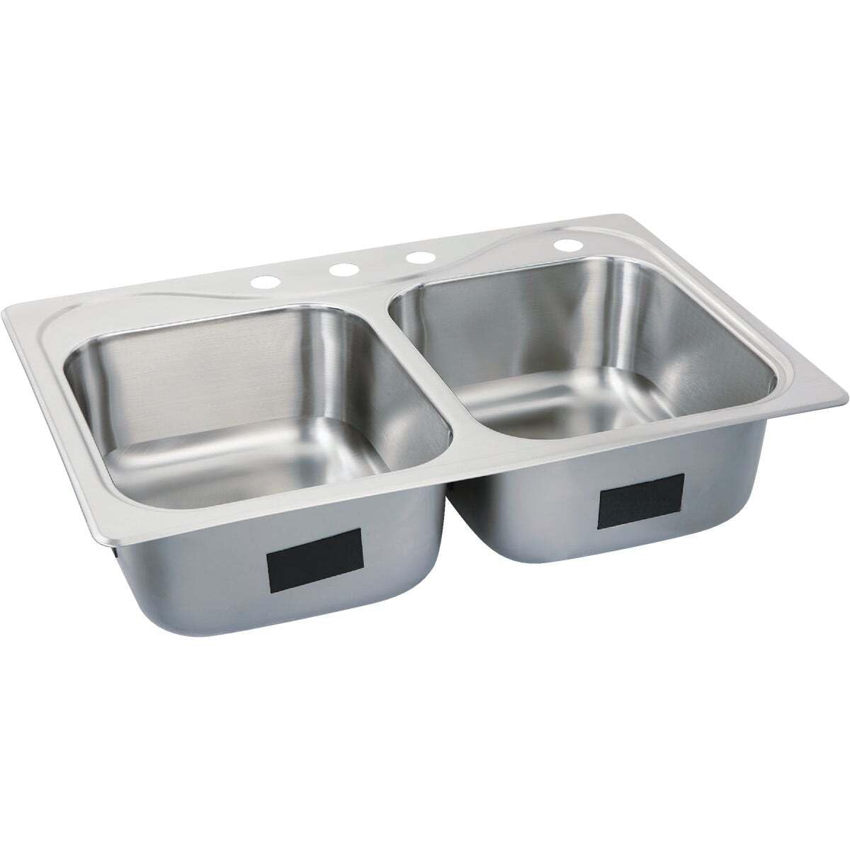 Sterling 11402-4-Na Southhaven 33-Inch By 22-Inch Top-Mount Double Equal Bowl Kitchen Sink, Stainless Steel