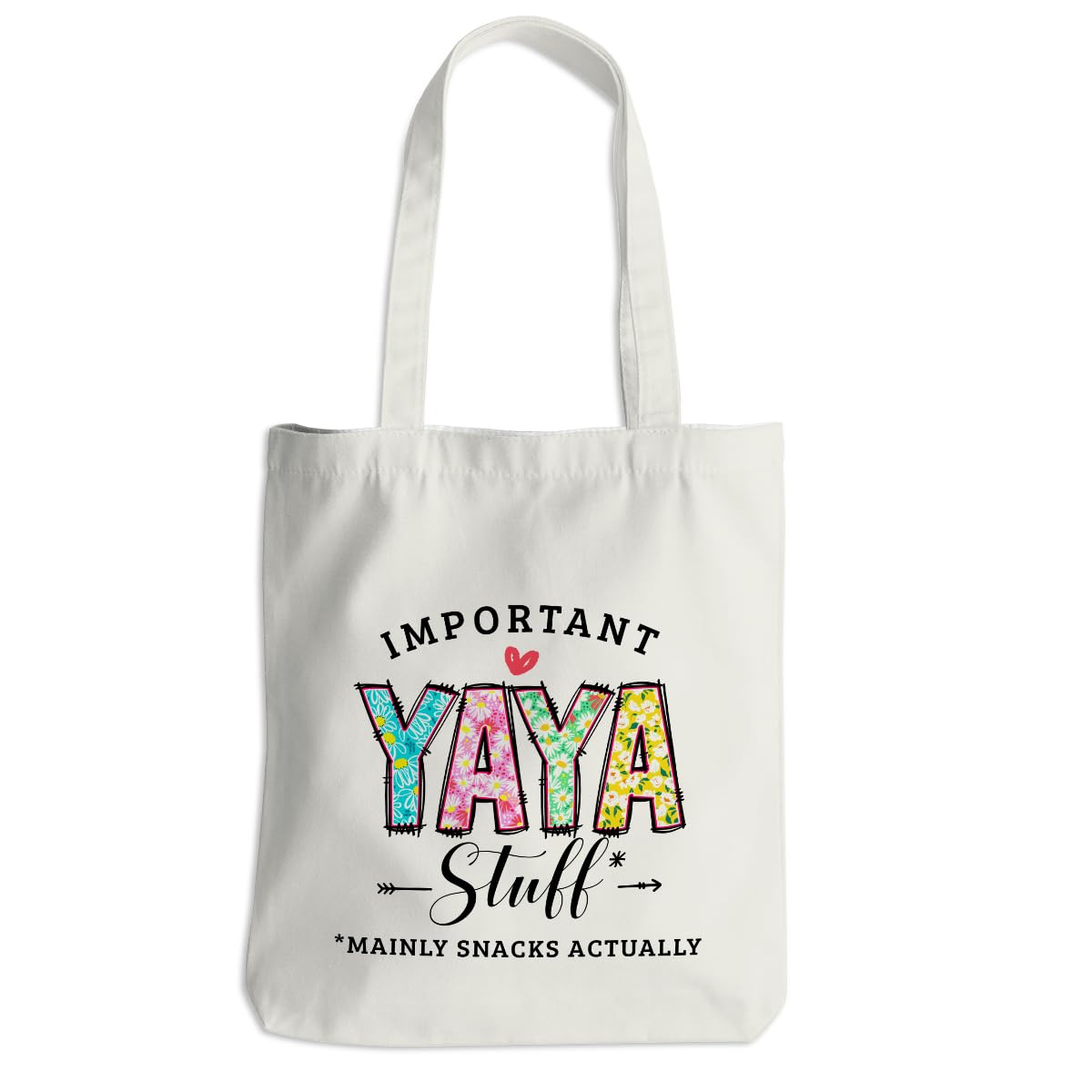 Grandma Gifts Yaya Tote Bag From Granddaughter Beach Bag Book Shopping Reusable Grocery Bags For Women Female Granny Nana Grandm