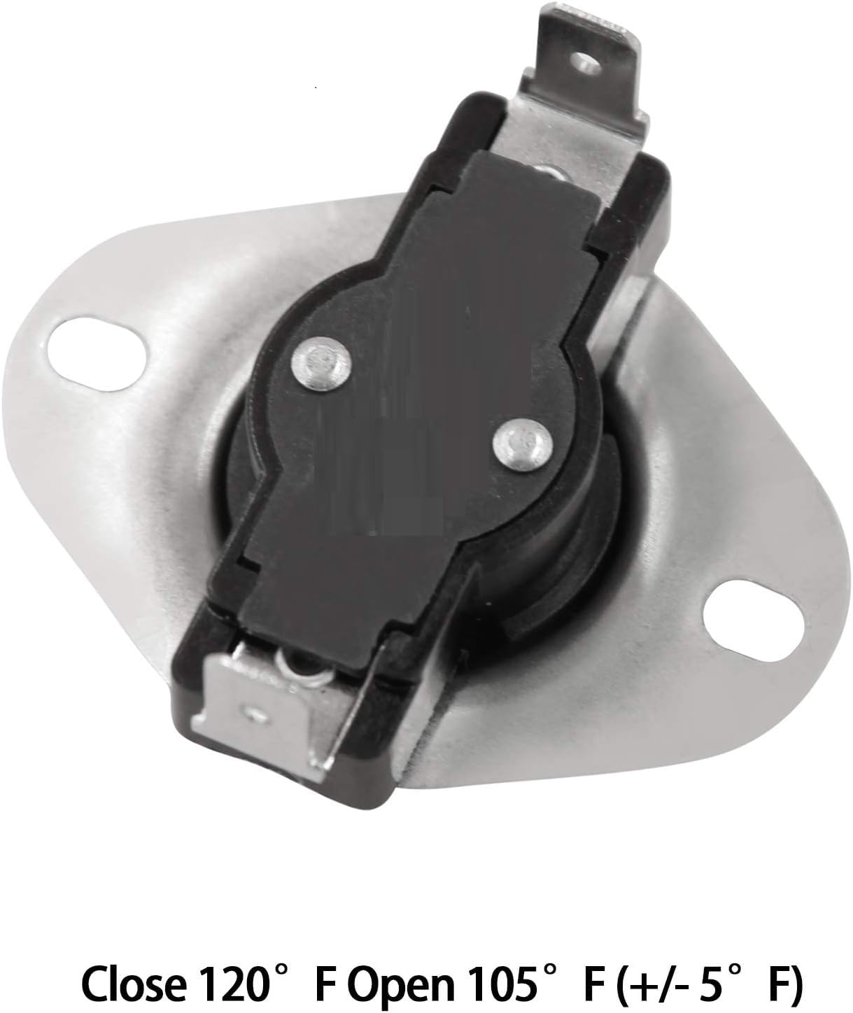 BoyoTec Thermostat Switch for Fireplace Blower Fan, Temp Sensor for Wood Stove, Snap Disc Thermal Fan Control (120F ON and 105F