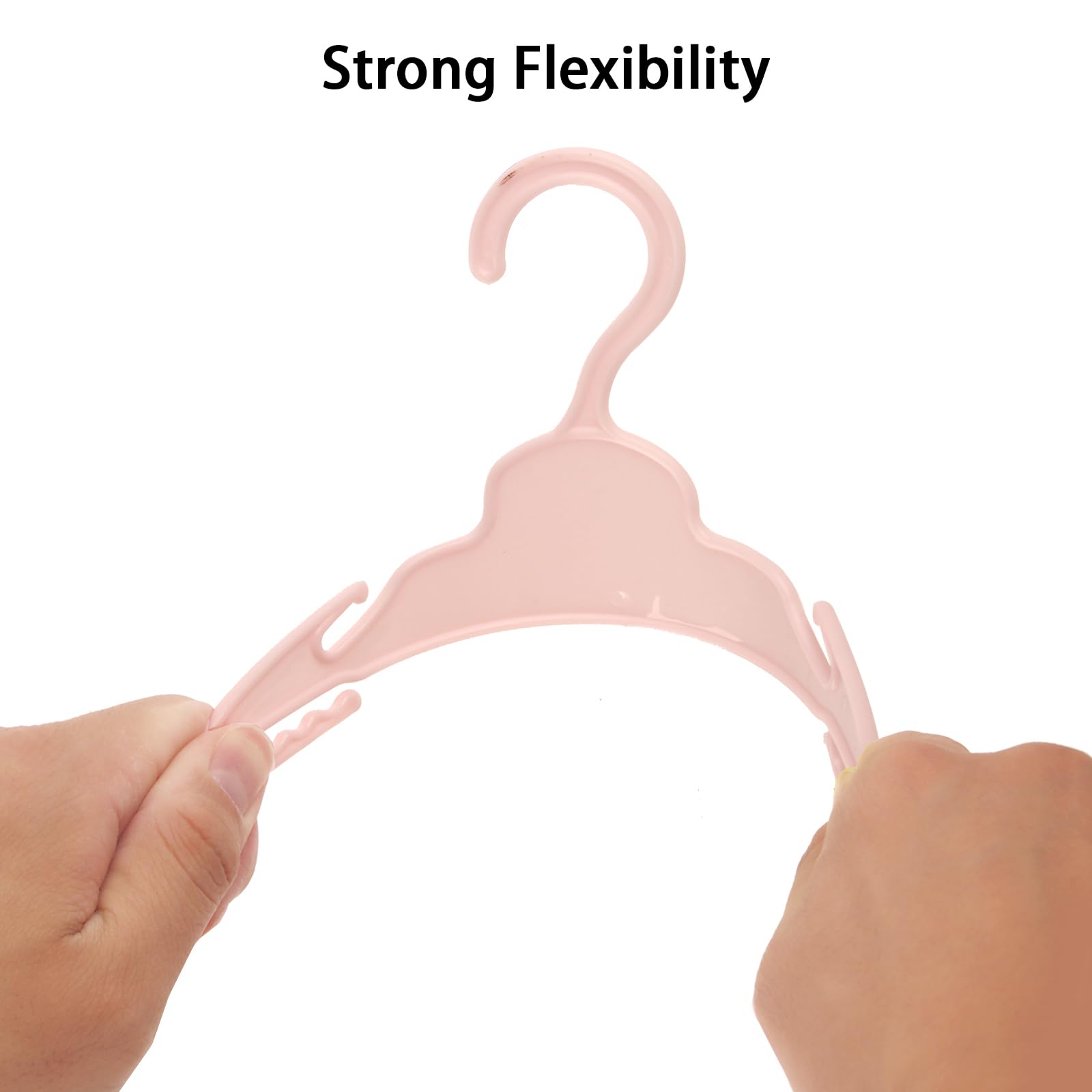 Msyo 20 Pcs Doll Clothes Hangers For 18 Inch Dolls, 5 Colors Doll Hangers, Sturdy Doll Hangers Accessories, Work Great With Rod