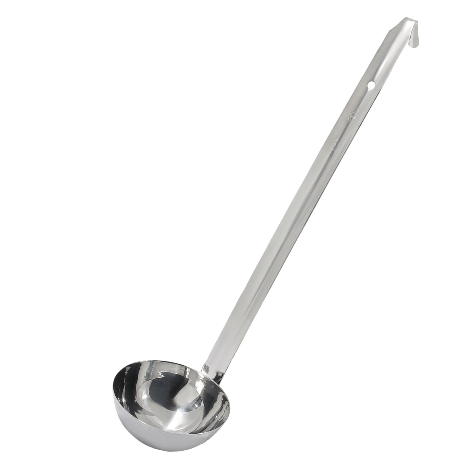 Wawory 1Pcs Stainless Steel Ladle Soup, Ladle with Long Hooked Handles for Kitchen Cooking Soup Sauce (4 oz)