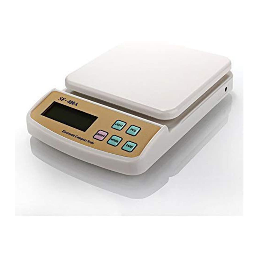 Dr. Care Electronic Kitchen Digital Weighing Scale With Tare Function (10 Kg-Sf 400A) Maximum Weight Capacity 10 Kg, Color White