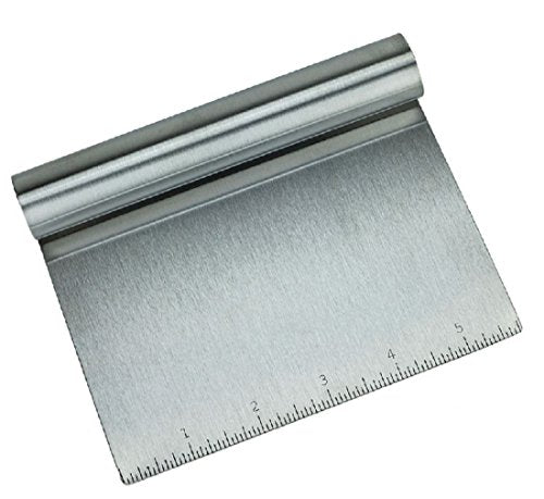 Stainless Steel Food Scraper And Chopper Large Griddle Spatula Kitchen Tool Gadget By Merry Bird