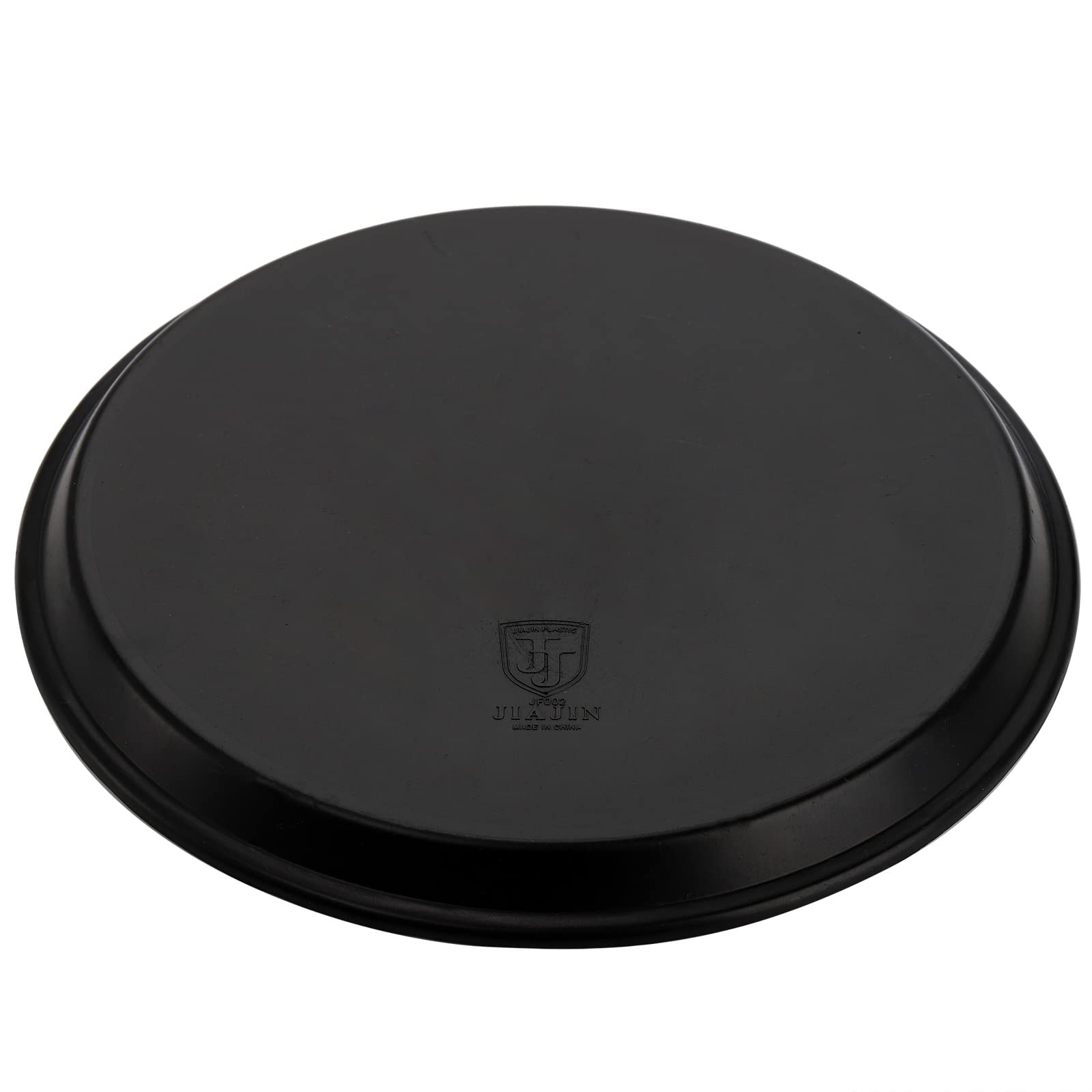 Hacaroa 4 Pack Round Restaurant Serving Trays, 11.5 Inch Plastic Food Service Trays Non-Skid Food Platter For Cafeteria, Bar, Co