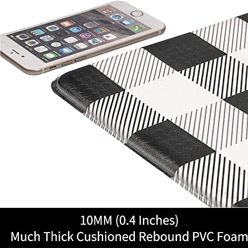 Pauwer Anti Fatigue Kitchen Mat Set Of 2, Farmhouse Kitchen Rugs Non Skid Washable, Cushioned Kitchen Mats For Floor, Waterproof