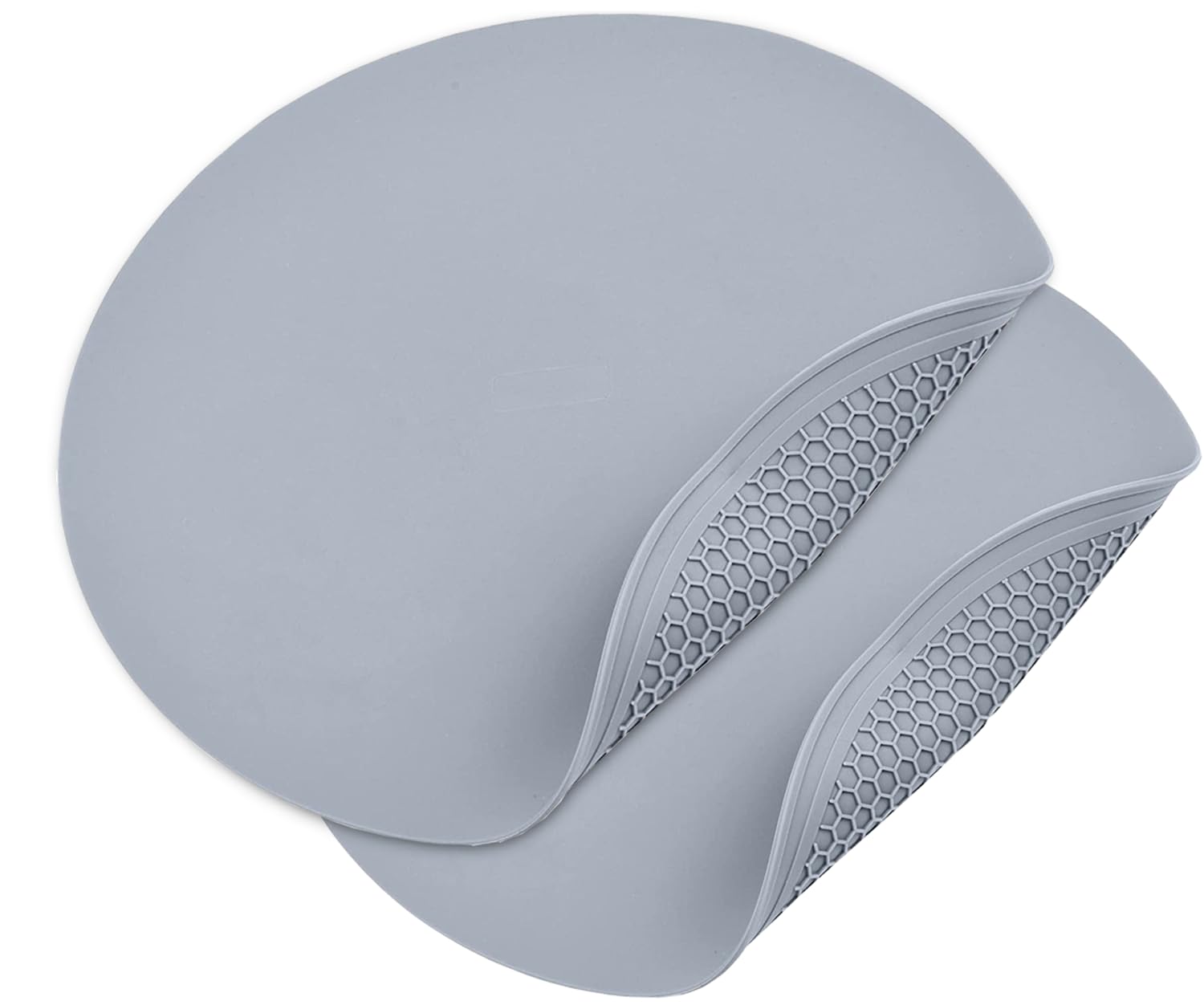 Silicone Microwave Mat Heat Resistant Multifunctional Mat, Splatter Guard, Trivet, Hot Pad, Pot Holder Round 12 Inch, 2 Pcs