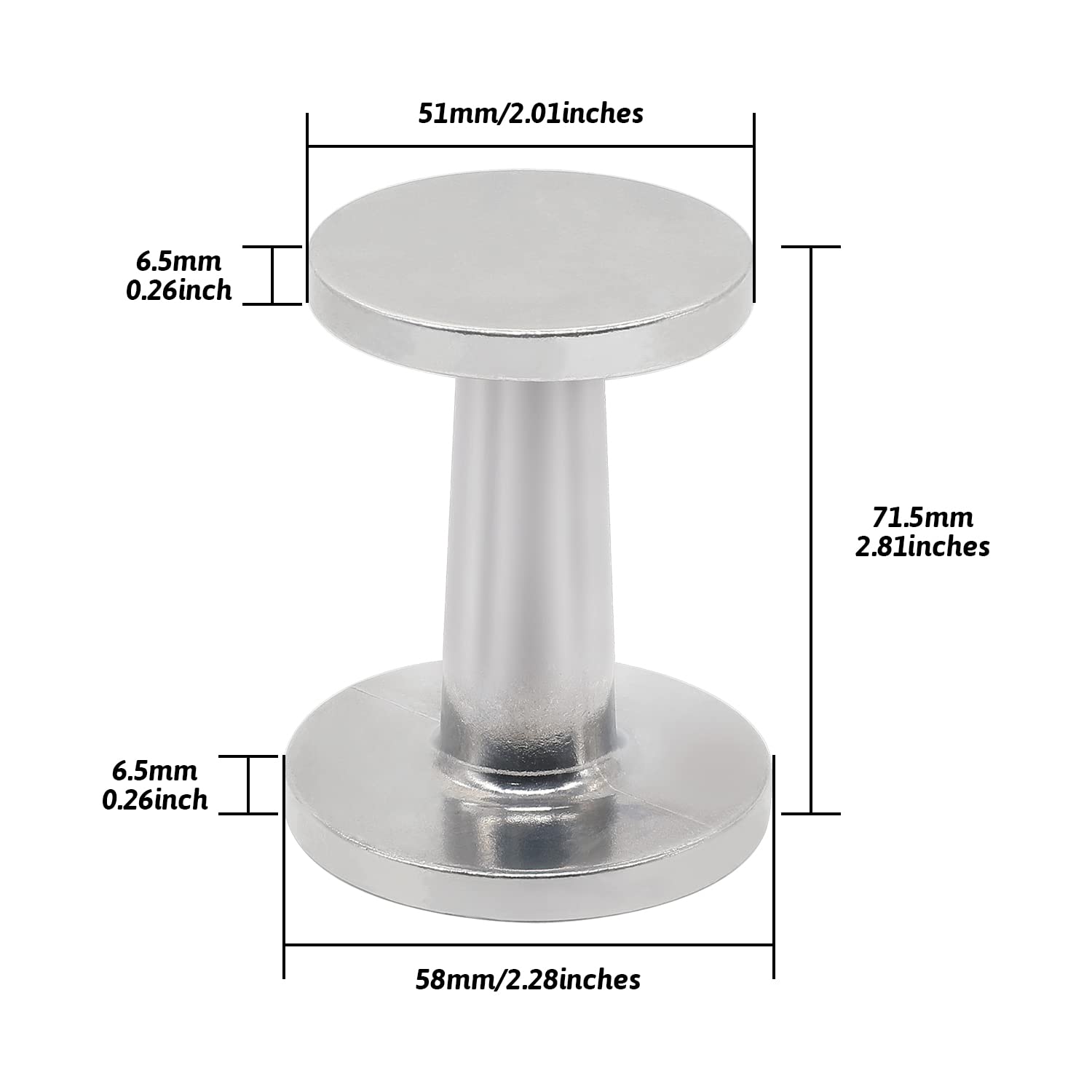 Dual-Sided Espresso Hand Tamper 51Mm And 58Mm Dual Ended Tamper Coffee Ground Press Barista Tool For Portafilter Machine