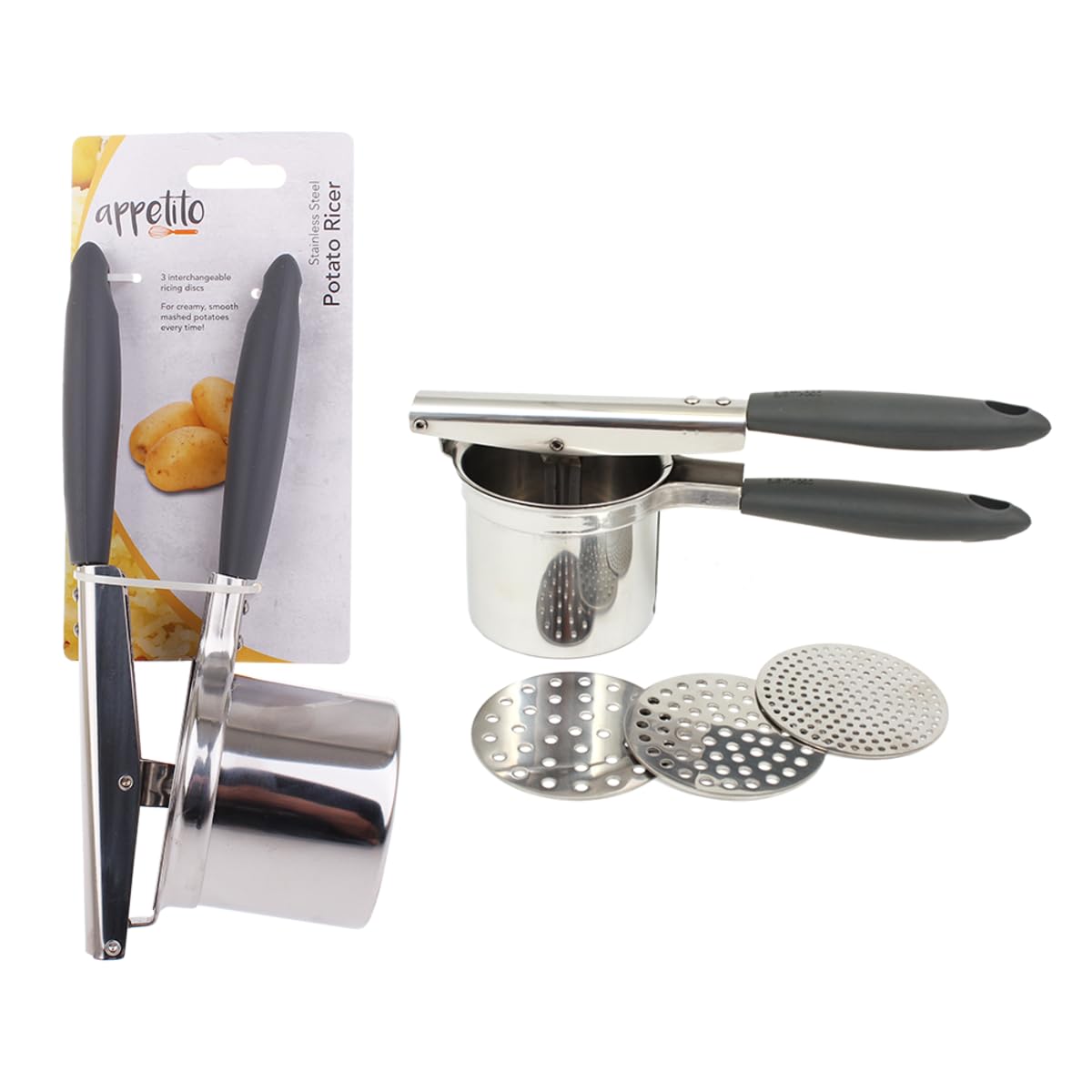 Potato Ricer Masher Fruit Vegetable Press Potatoe Gnocchi Press Stailess Steel