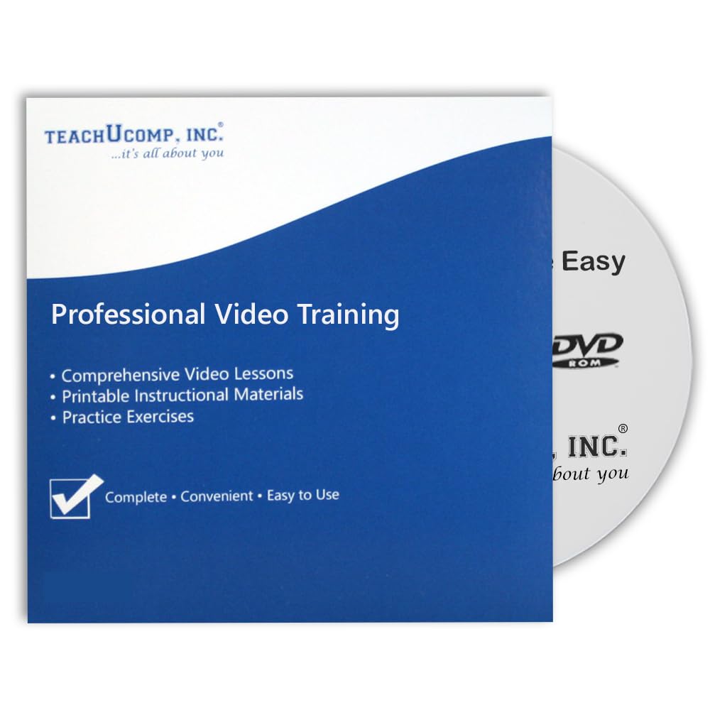 TeachUcomp Microsoft PowerPoint 2019 & 365 Video Training DVD-ROM Course with PDF Manual