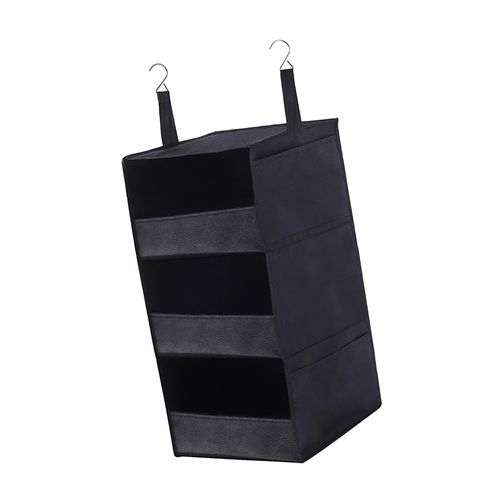 Trendynest Closet Organizer With 3 Large Pockets For Sundries Plush Toy Clothes Black | Closet Organizers | Home Organization | 