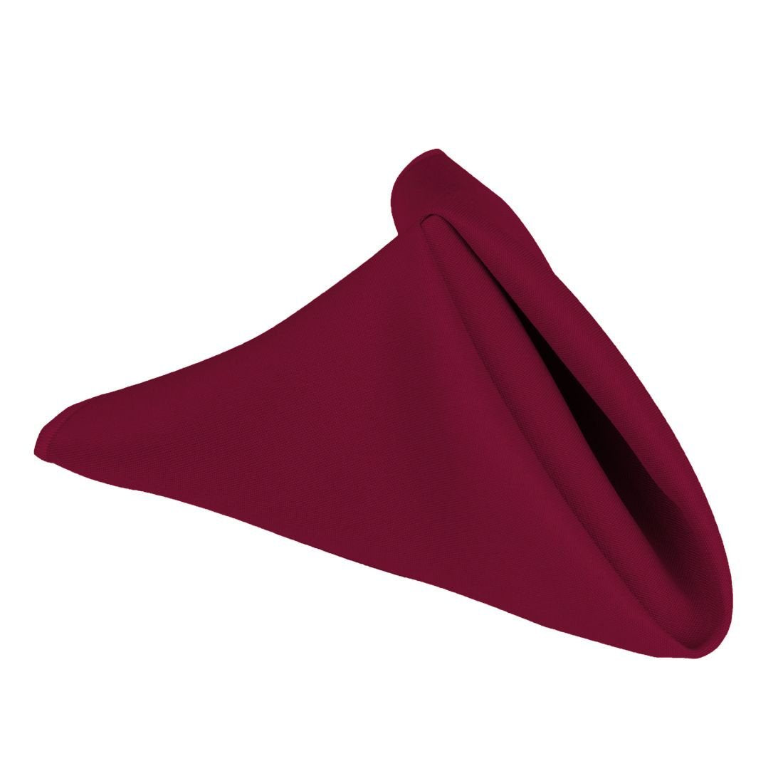 Linentablecloth 17-Inch Polyester Napkins (1-Dozen) Burgundy