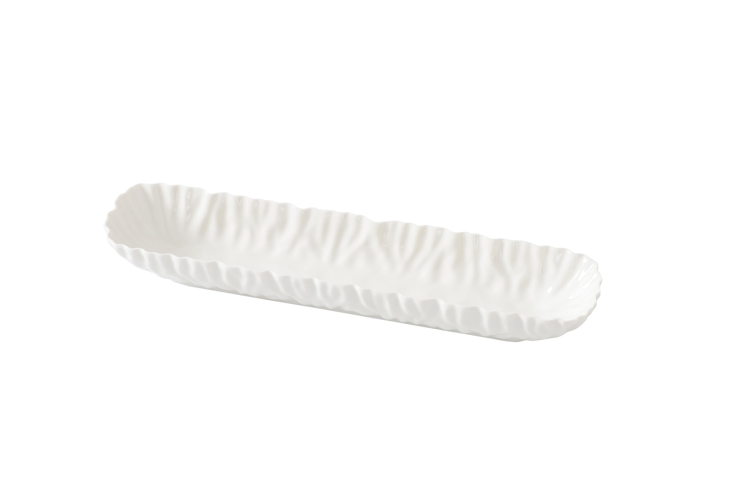 Pampa Bay Mascali Bianca Cracker Tray, 13.25 x 3.25 x 1.75 Tall, White