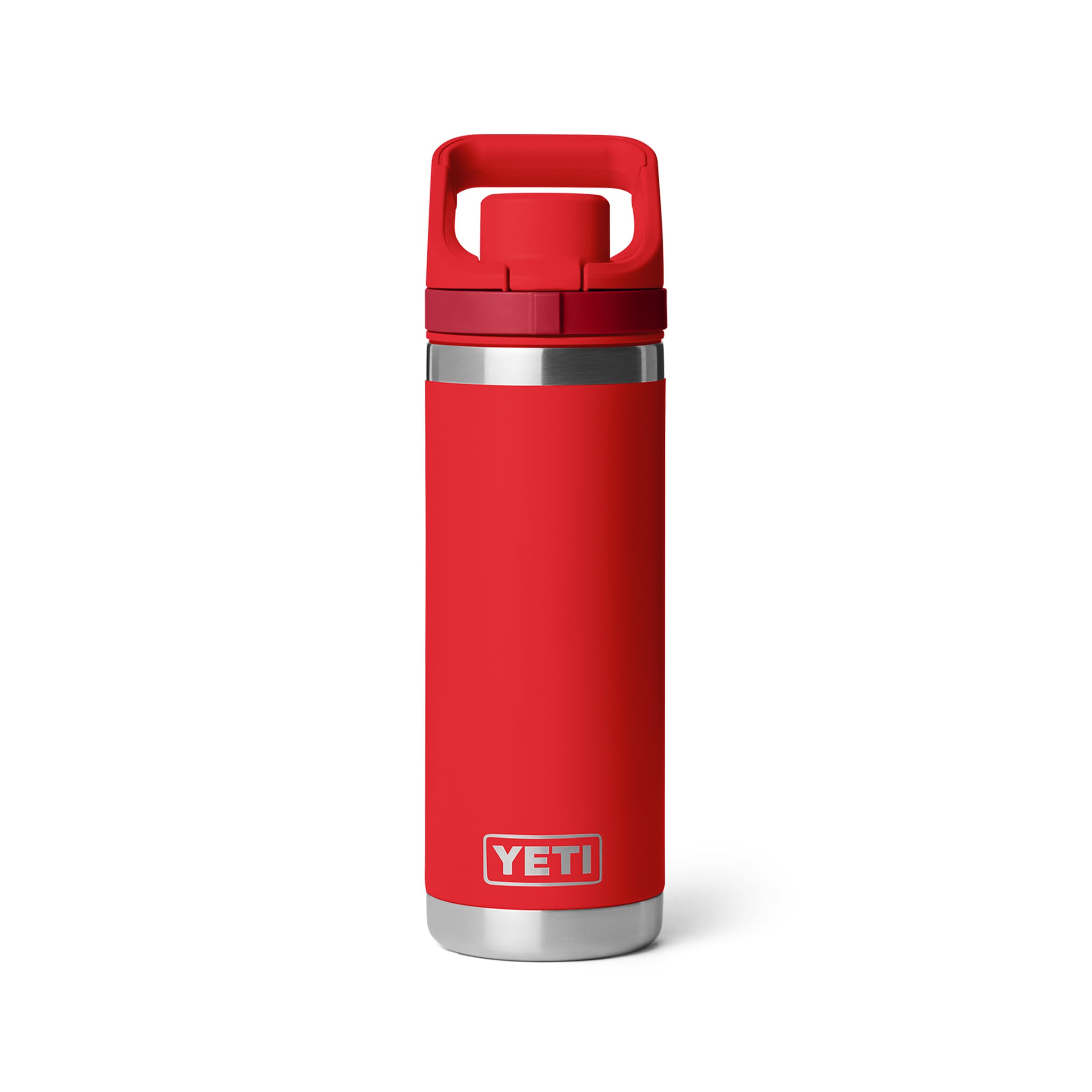 YETI Rambler 18 oz Leakproof Bottle with Flip Chug Cap, Rescue Red