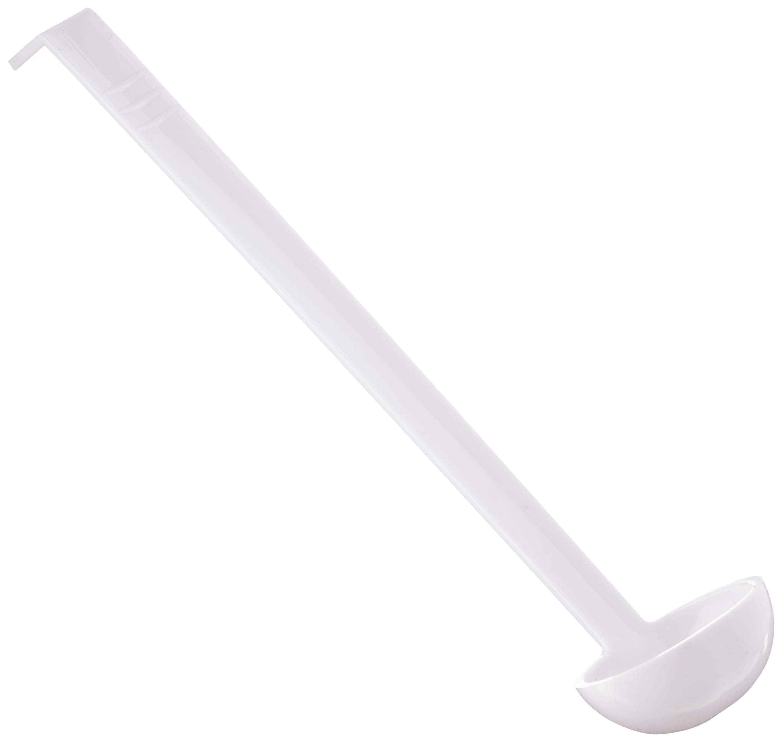 Thunder Group PLOP013WH Ladle, 13, 1 oz., one Piece ladle, Dishwasher Safe, Polycarbonate, White, NSF, Pack of 12