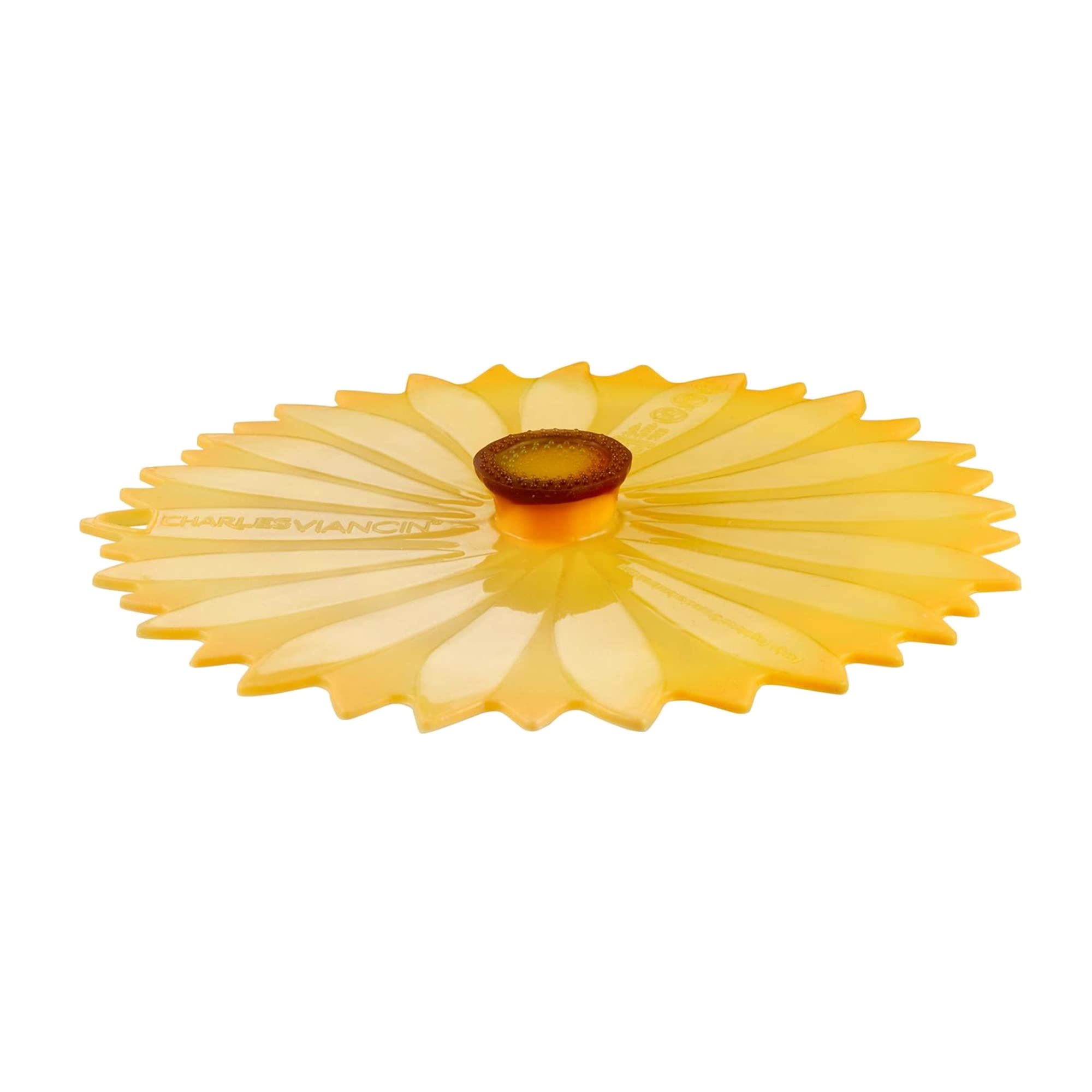 Charles Viancin - Sunflower Silicone Lid for Food Storage and Cooking - 11/28cm - Airtight Seal on Any Smooth Rim Surface - BP