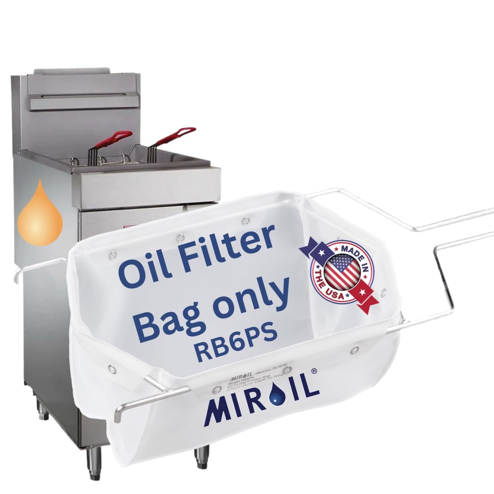 Miroil Rb6Ps Part 12852 Ez Flow Fryer Filter Bag, No Frame Included