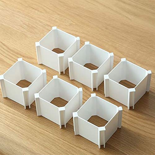 Connectwide Six Assembly, Heart Combination Drawer Organizer Partition Plastic Storage Box Drawer Organizer For Clothes, Underga