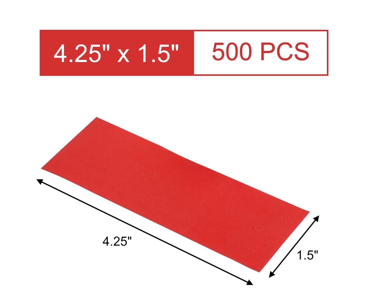 Gmark Paper Napkin Band Box Of 500 (Red), Paper Napkin Rings Self Adhesive Gm1048A