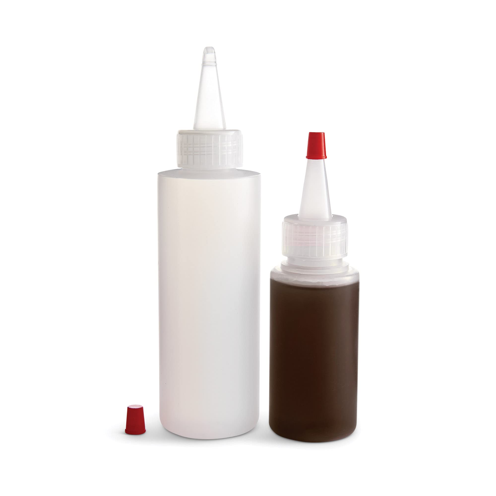 Mrs. Anderson's Baking Mini Squeeze Bottles with Caps  Clear  2-Ounce and 4-Ounce  2-Piece Set