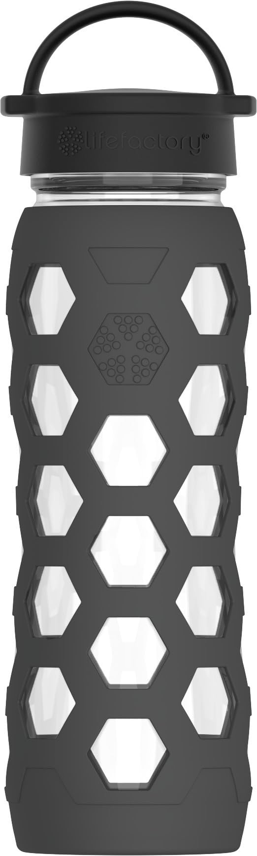 Lifefactory 22oz Bottle Classic Cap Hex Carbon