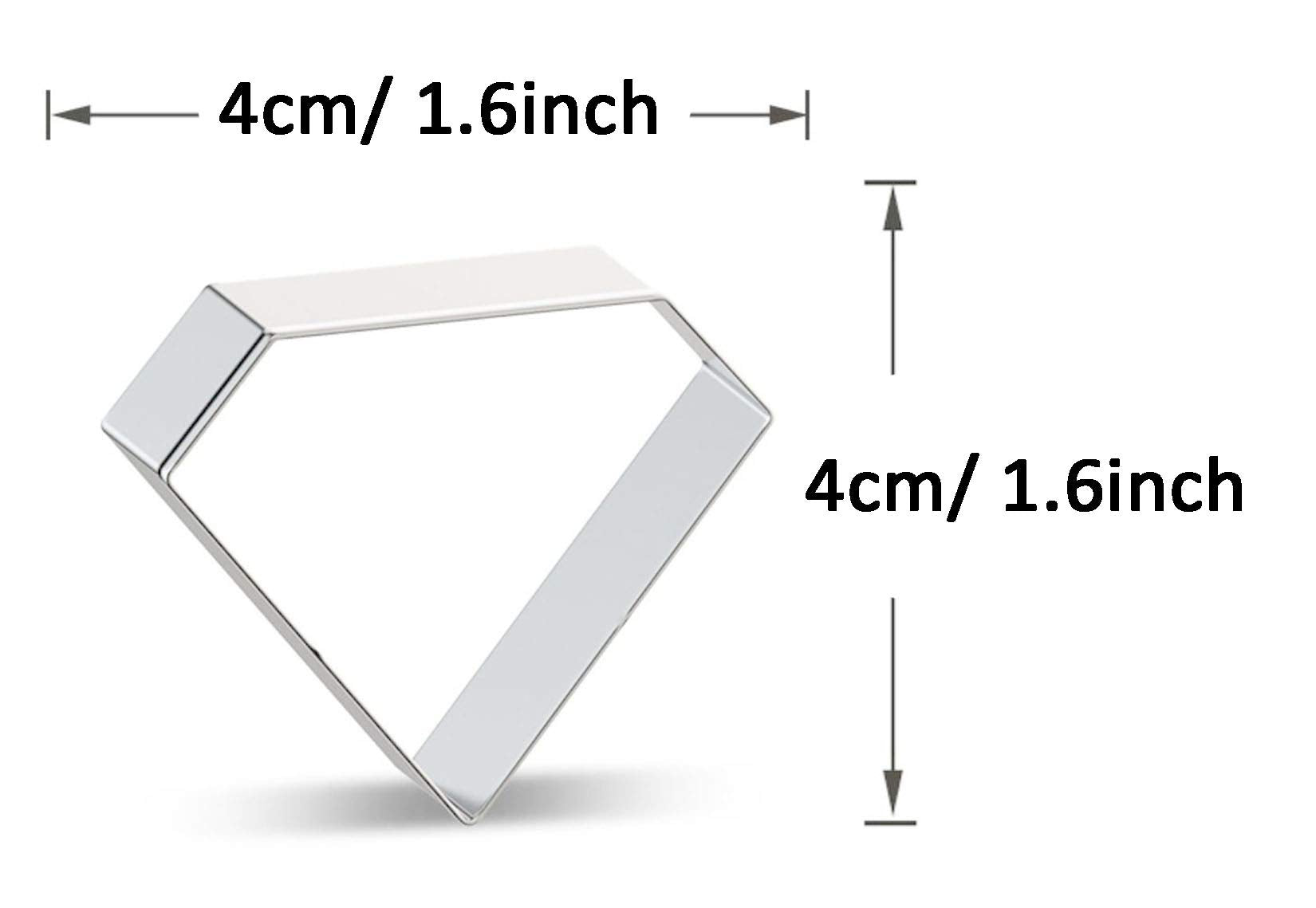 Wjsyshop Mini Diamond Gemstone Cookie Cutter