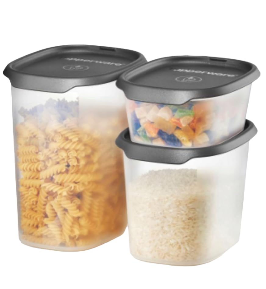 Modular Mate Oval New Shape Storage Container Jars One Touch For Pantry And Fridge Refrigerator 540 Ml,1.1 Ltr And 1.8 Ltr  1 P