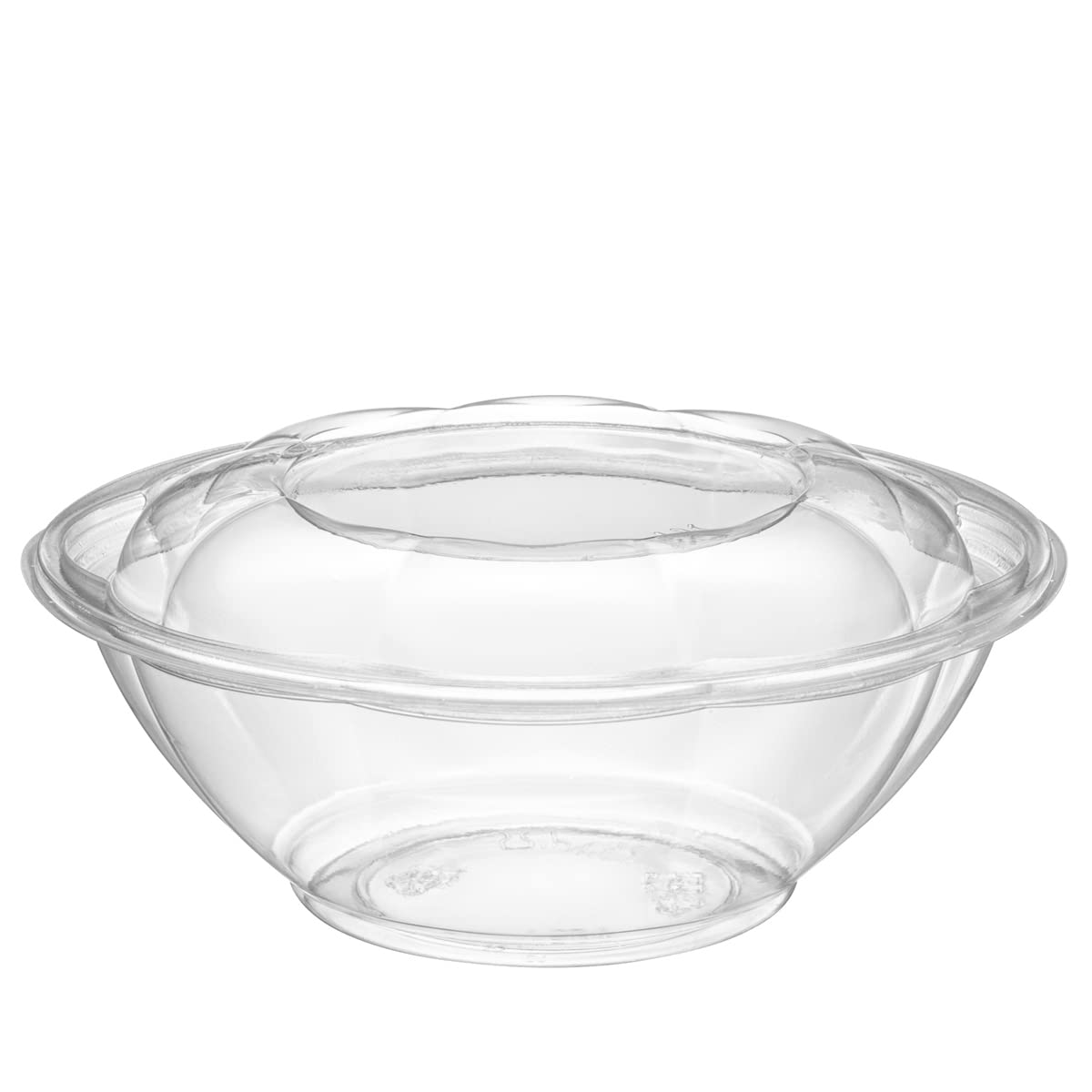 Comfy Package [50 Sets - 24 Oz.] Clear Plastic Salad Bowls To Go With Airtight Lids