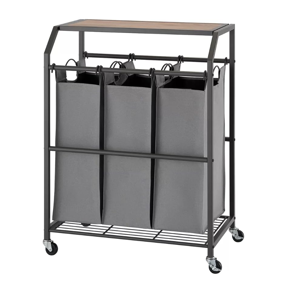 Trinity Heavy Duty Laundry Storage With Wheels. 3 Bags. Up To 85 Pounds.