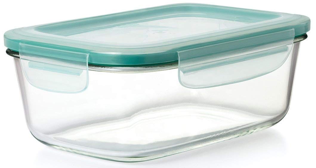 Svs Online Borosilicate Rectangular Glass Container Bowl For Food Storage Container With Air Tight Plastic Lid With AirVent, Gl