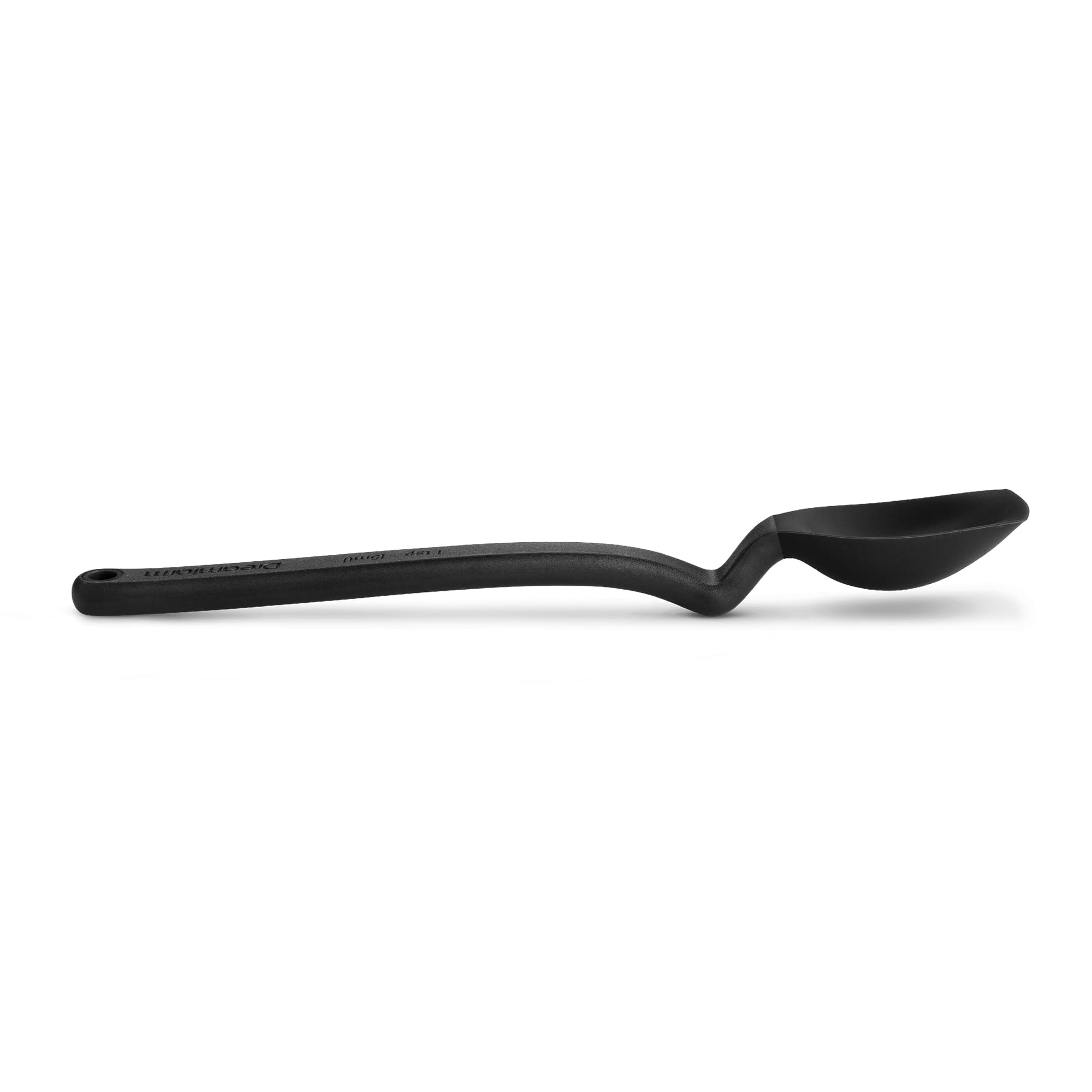 Dreamfarm Mini Supoon  Non-Stick Silicone Sit Up Scraping  Cooking Spoon With Measuring Lines  Black
