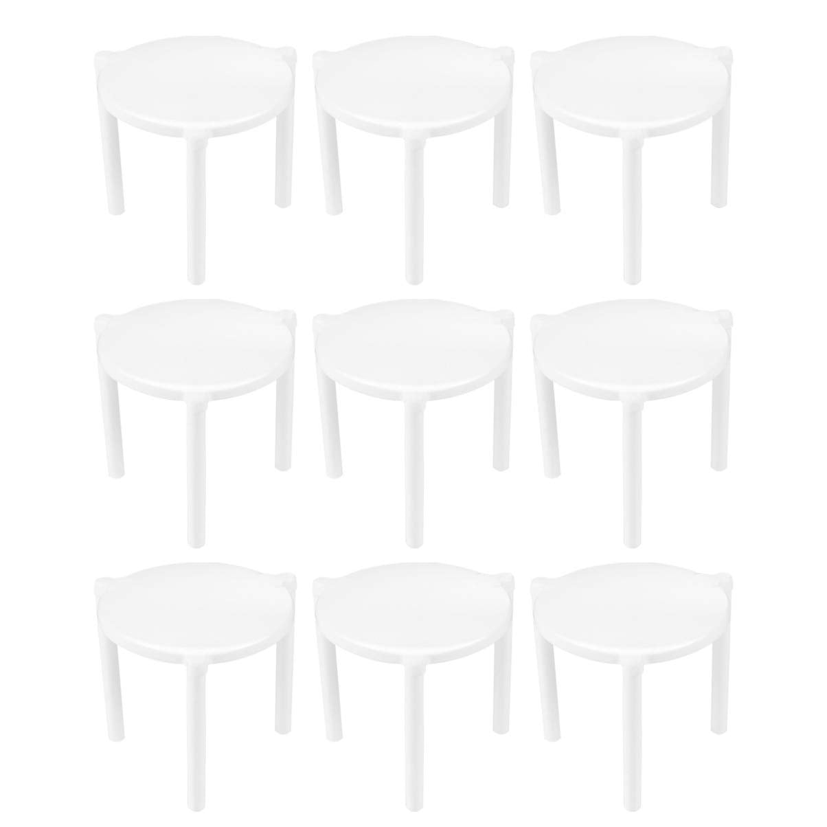 Toyvian 100Pcs Pizza Saver Stand White Plastic Pizza Tripod Stack For Restaurant Container Pizza Boxes