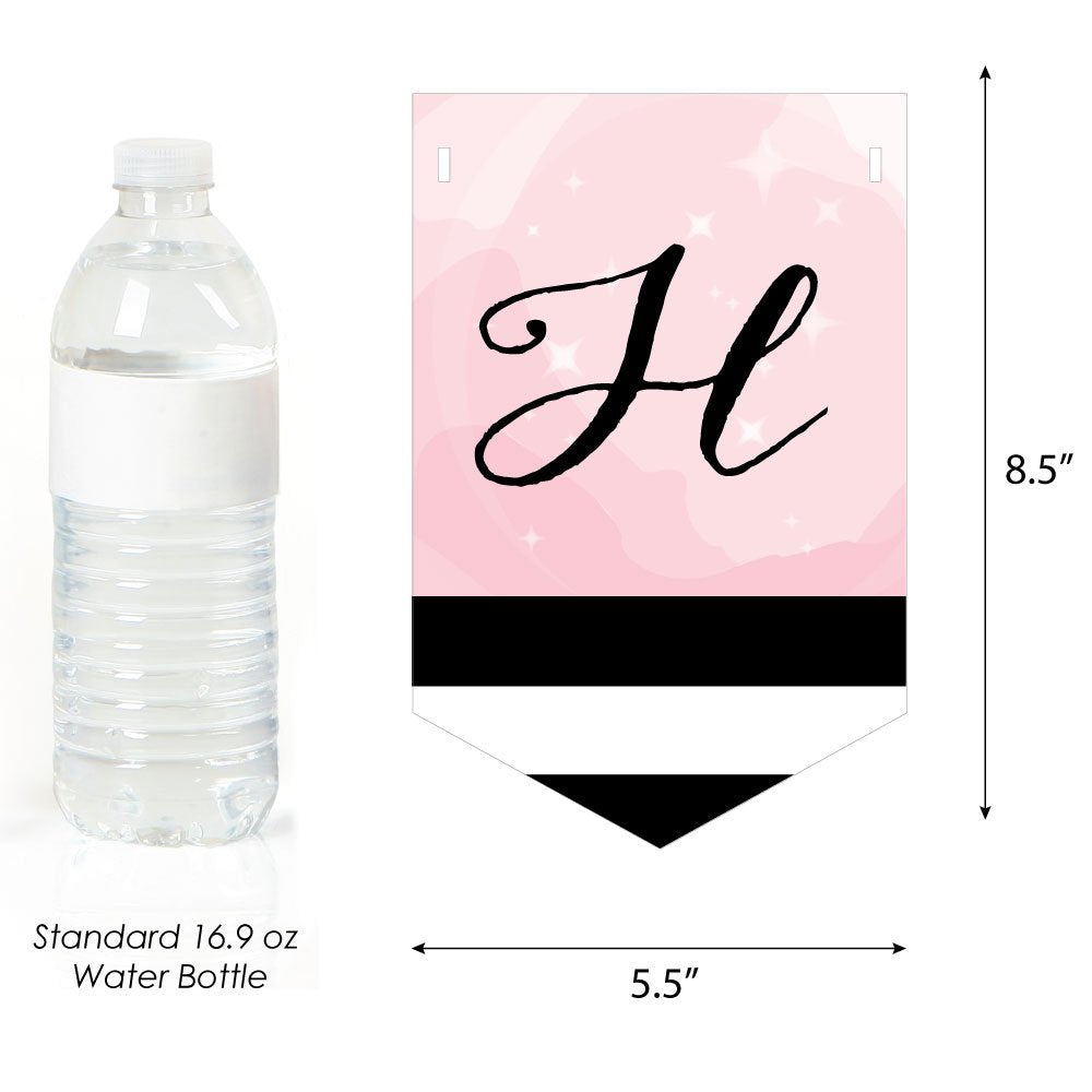 Big Dot Of Happiness - Paris, Ooh La La - Birthday Party Bunting Banner - Pink Party Decorations - Happy Birthday