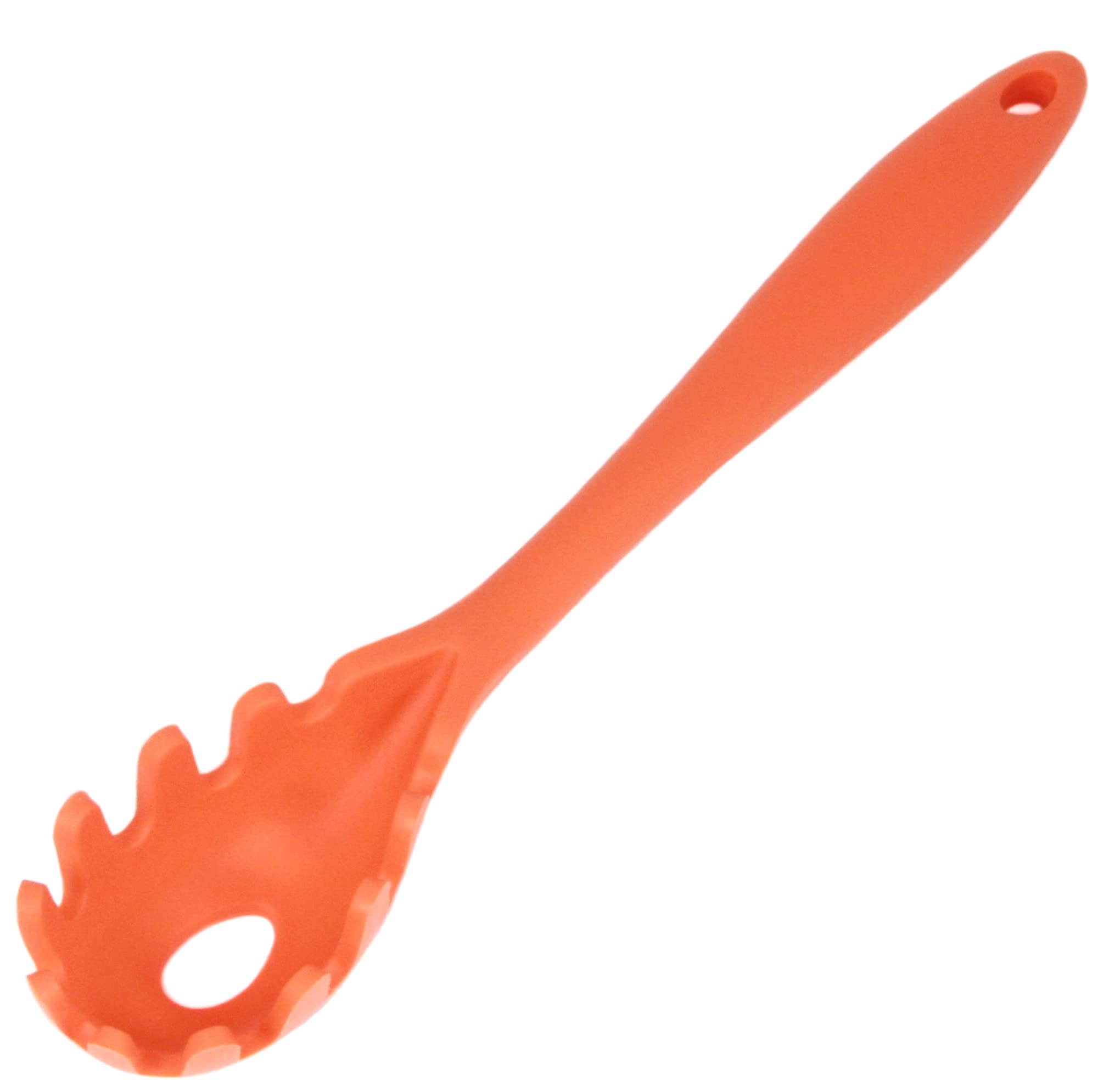 Chef Craft Premium Silicone Spaghetti/Pasta Fork, 11.5 Inch, Orange