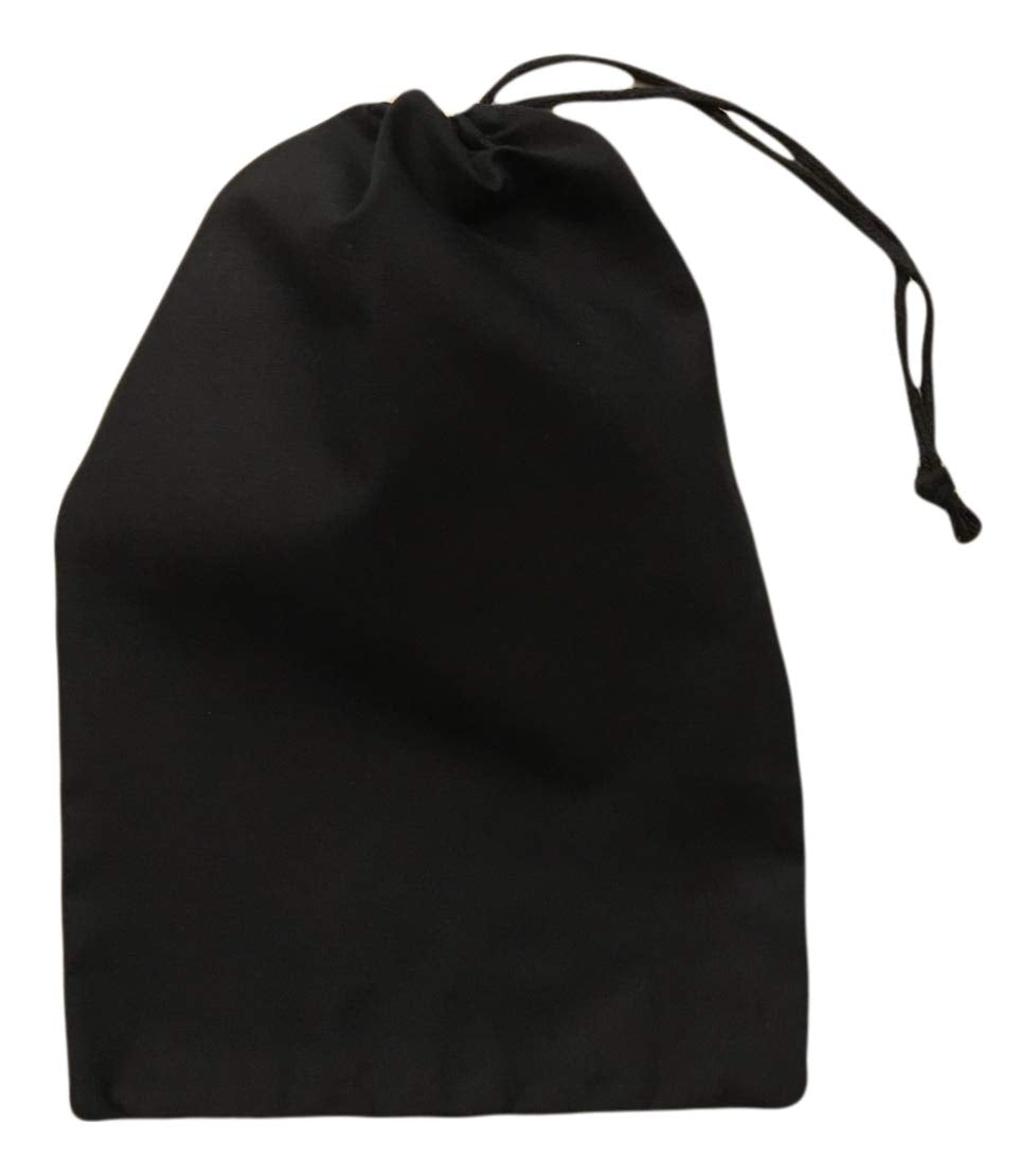 Reusable Produce Eco Friendly 12X16 Inches Cotton Single Drawstring Muslin Bags Premium Quality Black Color- 100 Count Pack