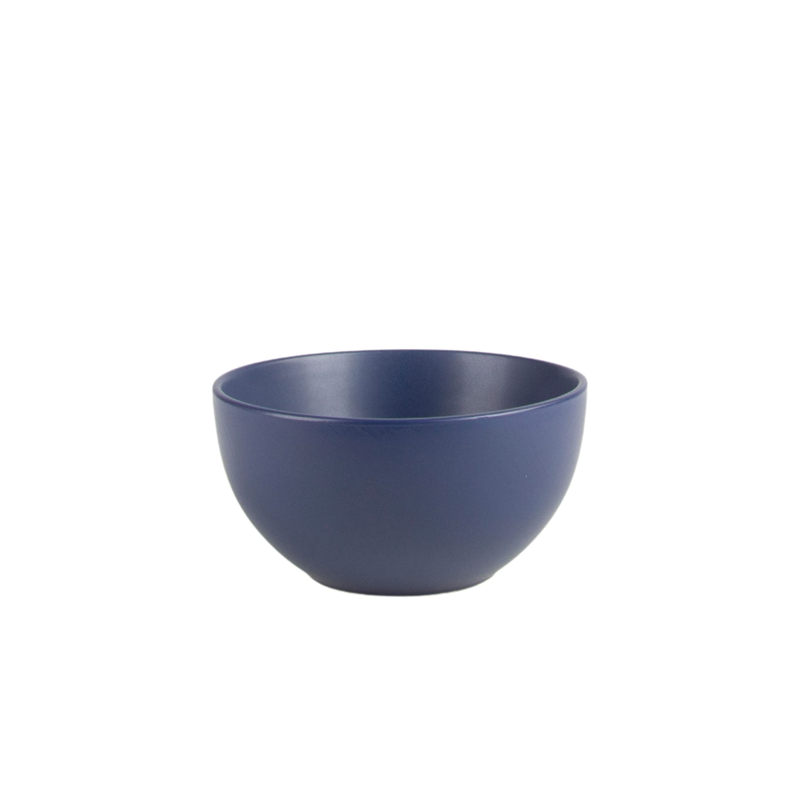 10 Strawberry Street Wazee Matte 5516oz cereal Bowl, Set of 6, Midnight Blue
