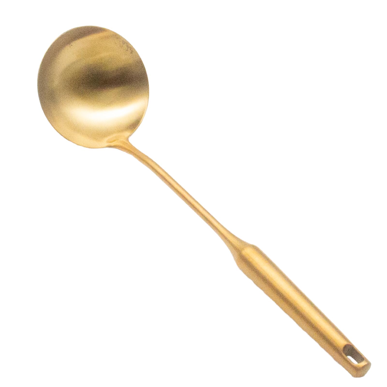 Incontesta Stainless Steel Ladle Spoon Kitchen Turner - Big Soup Ladle Useful Cooking Utensil Tool - Soup Ladle-Gold