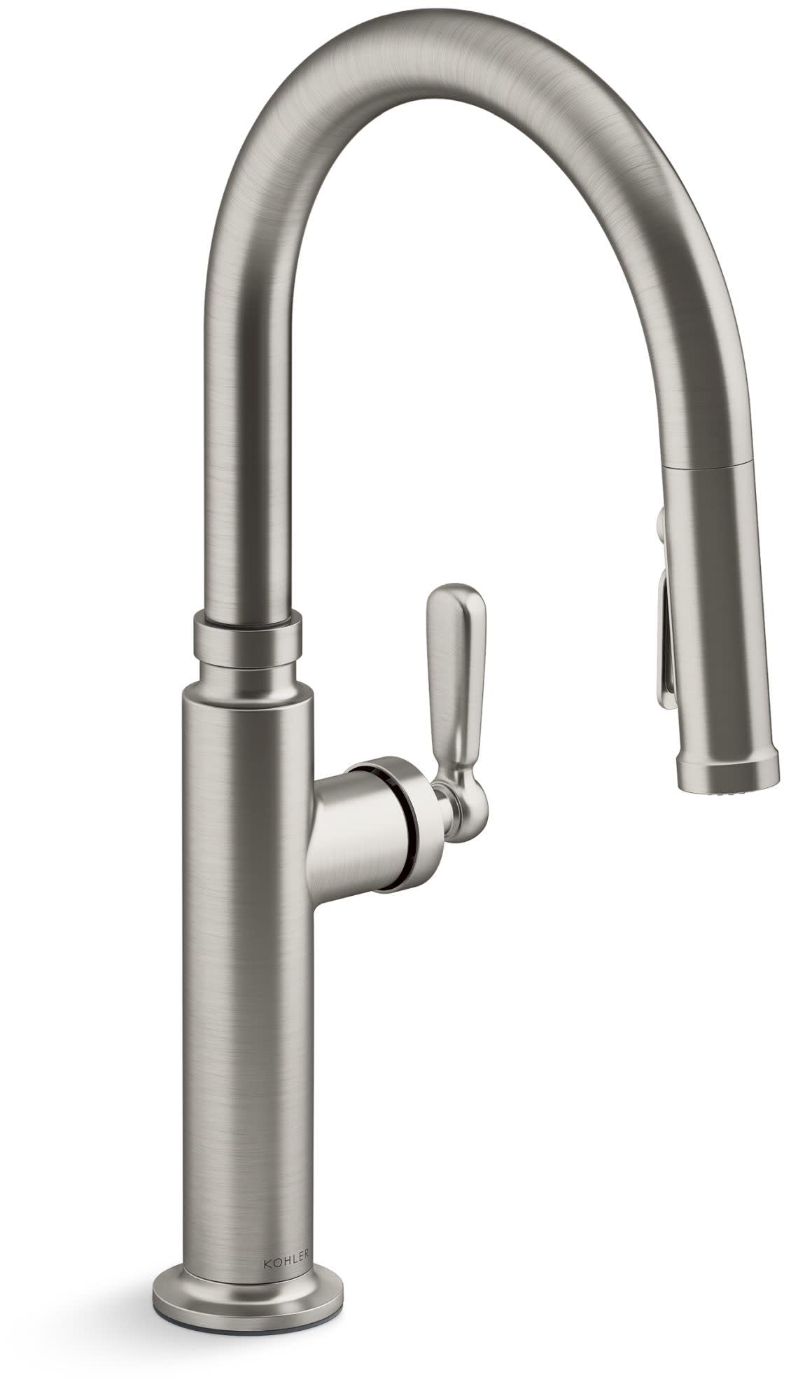 Kohler K28358-VS Edalyn by Studio McGee 1.5 GPM Single Hole Pull Down Kitchen Faucet with Boost Spray, DockNetik, ProMotion, and