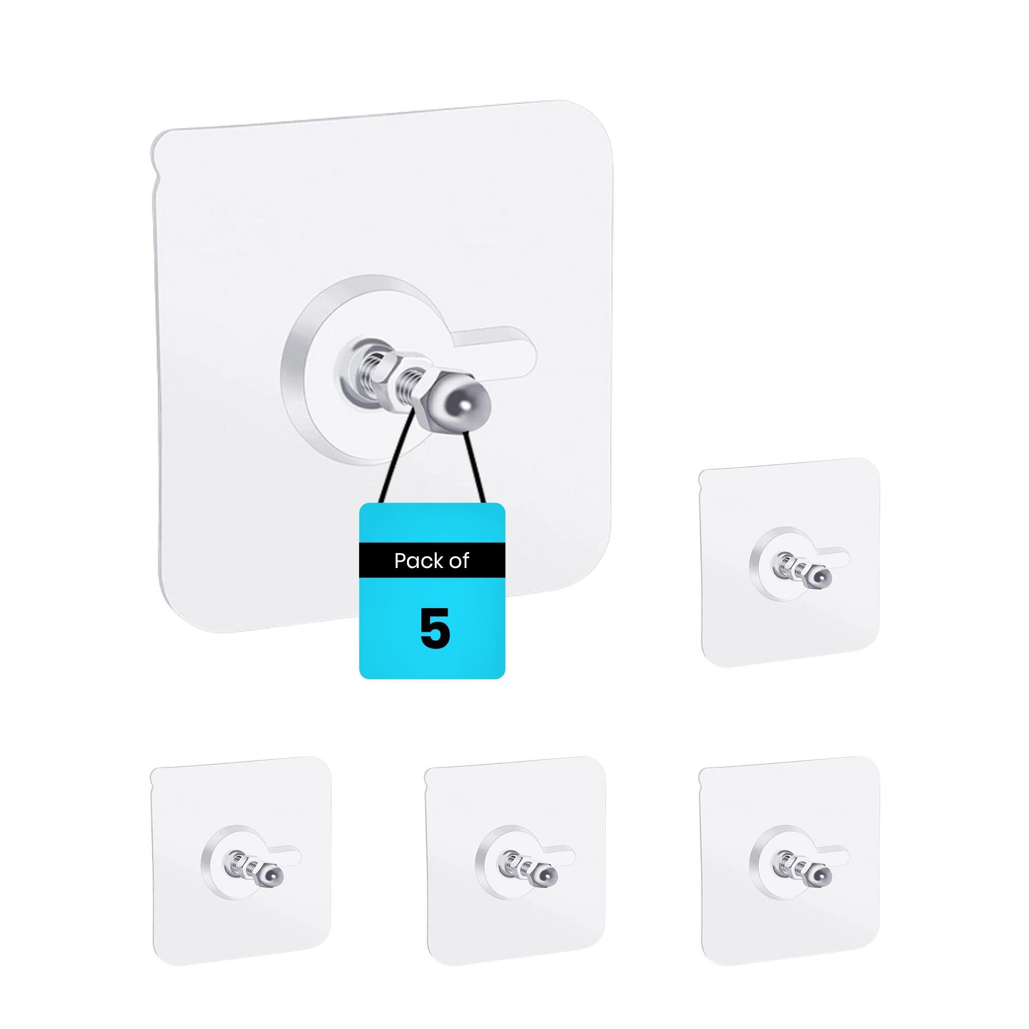 Baytsafe Adhesive Wall Hooks For Hanging  Heavy Duty Self Adhesive Hooks For Kitchen, Bathroom, Office & Home Wall Mount Storag