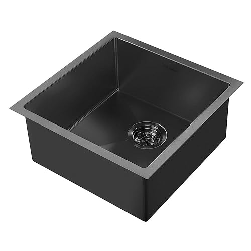 Whitehaus Whnpl1818-Mblk Noah Plus Collection Kitchen Sink Matte Black