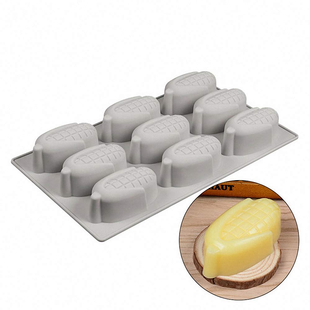 Moldfun 3D Corn Silicone Mold For Chocolate Candy Gummy Gelatin Jello Jelly Baking Cake Soap Crayons Wax Melt Plaster Ice Cube T