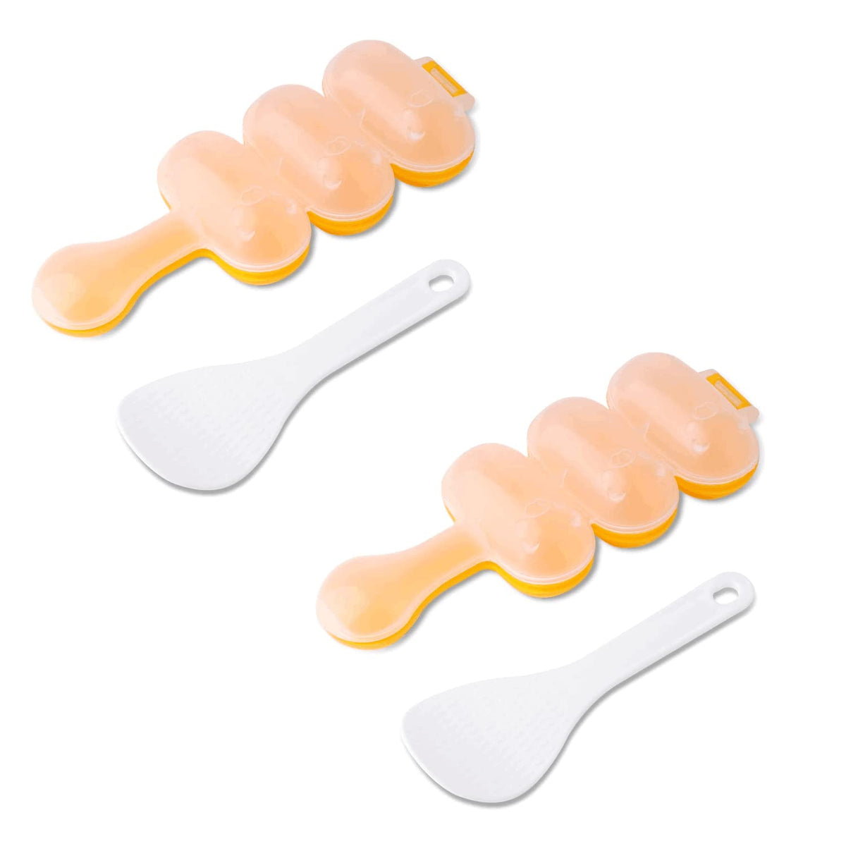 2Pcs-Rice Ball Shaker,Rice Ball Molds, Diy Ball Shaped Kitchen Tools Shakers Food Decor For Kids Diy Lunch Maker Mould With A Mi