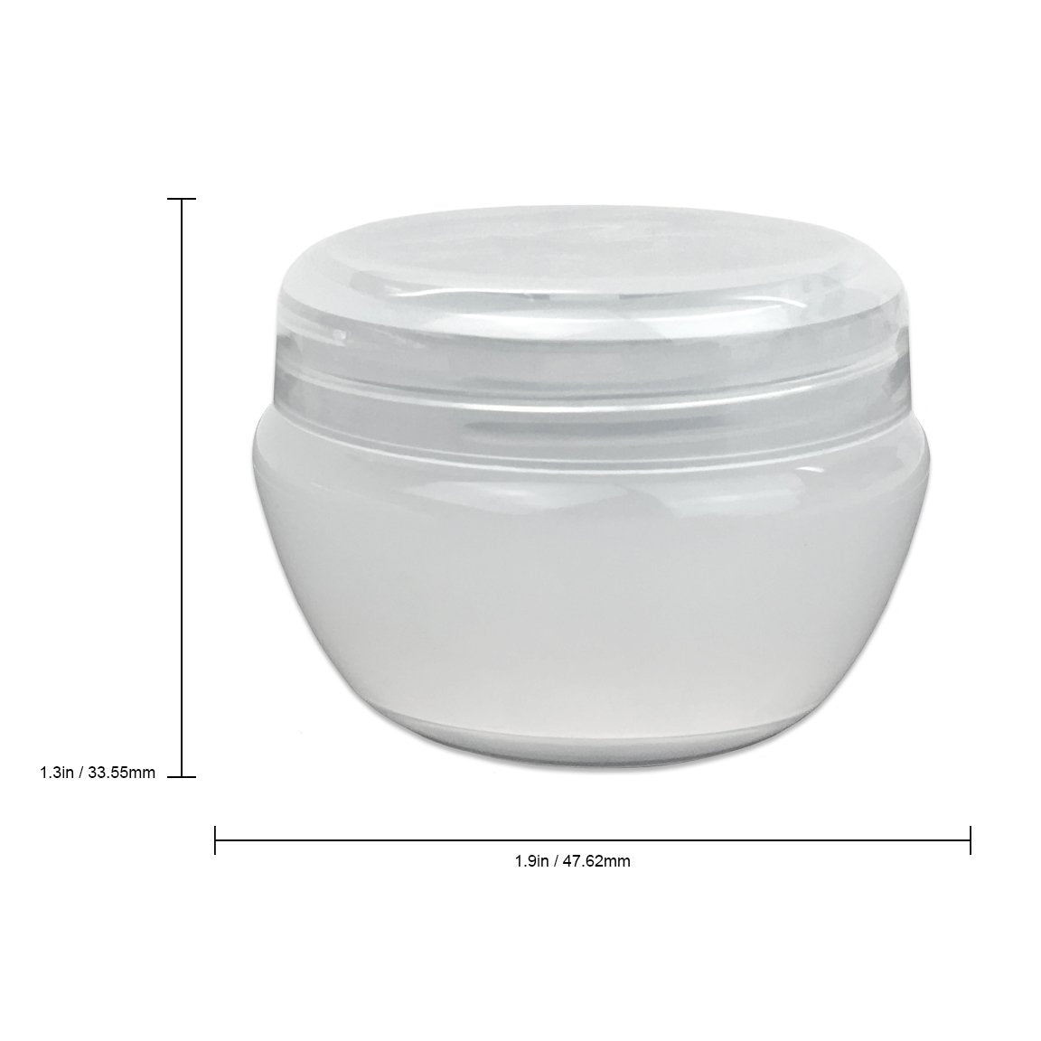 Beauticom 48 Pieces 20G/20Ml White Frosted Container Jars With Inner Liner For Homemade Moisturizers, Lotions, Skin Care Product