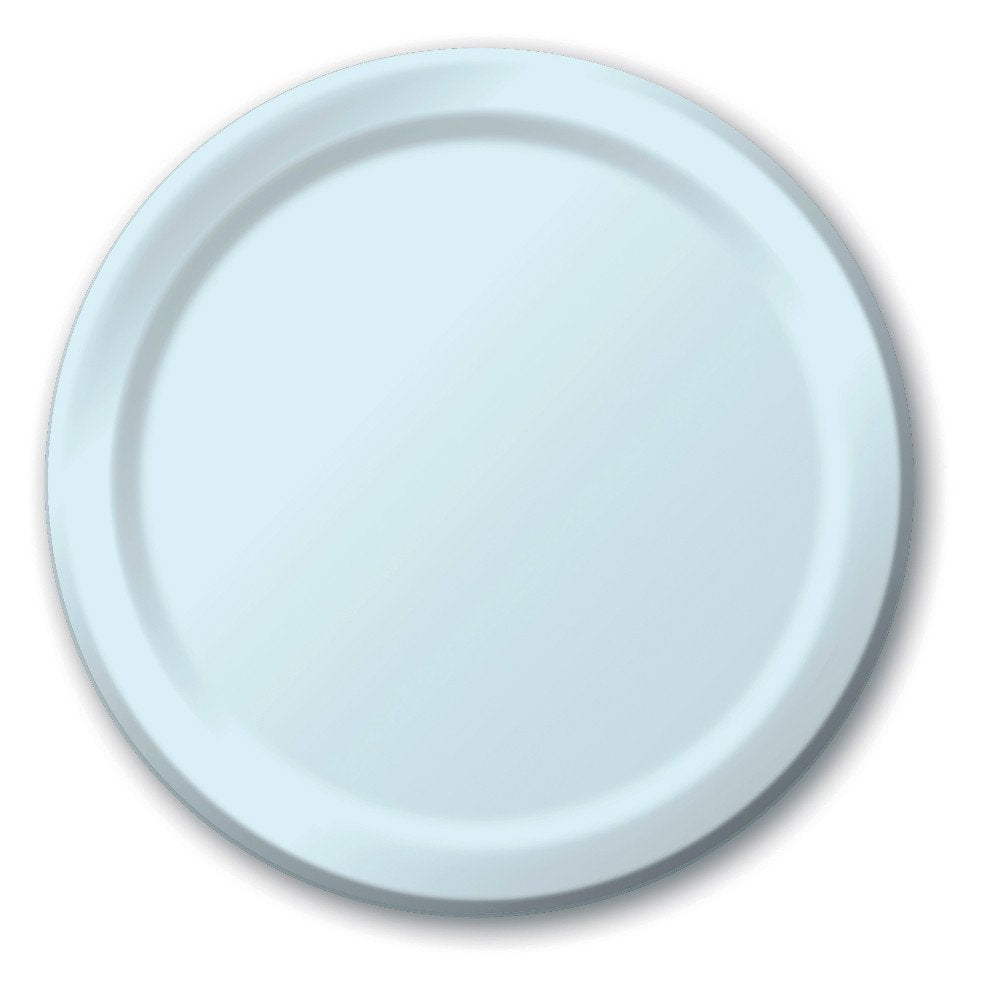 Creative Converting Touch Of Color 24 Count Paper Banquet Plates, Pastel Blue